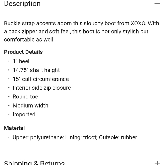 Xoxo brown slouchy boot - Picture 8 of 8